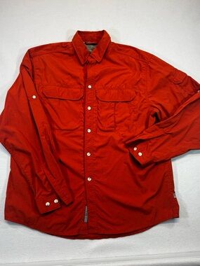 Men's REI Long-Sleeve Button Shirt - Burnt Orange
